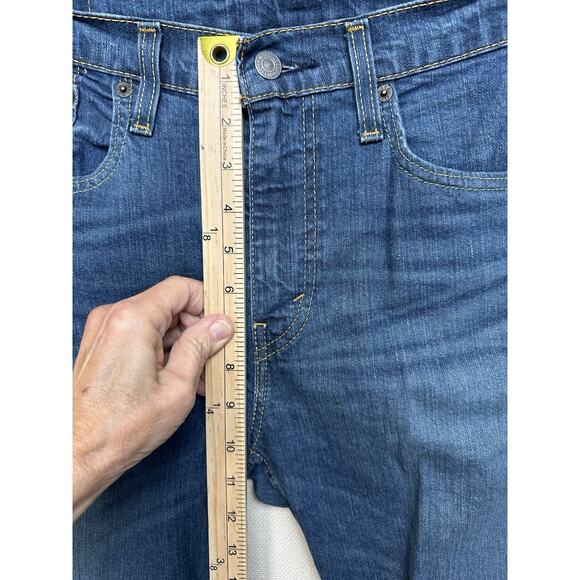Levi’s 502 33x32 (32x28) Men’s Blue Jeans Original Straight Tapered Fit - Picture 7 of 14